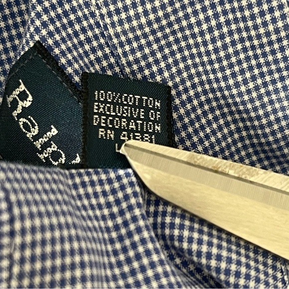 Ralph Lauren Classic Fit Men's Button Down Long Sleeve Shirt size 15 1/2 34/35 - Picture 4 of 8